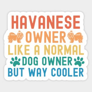 Havanese Owner Sticker